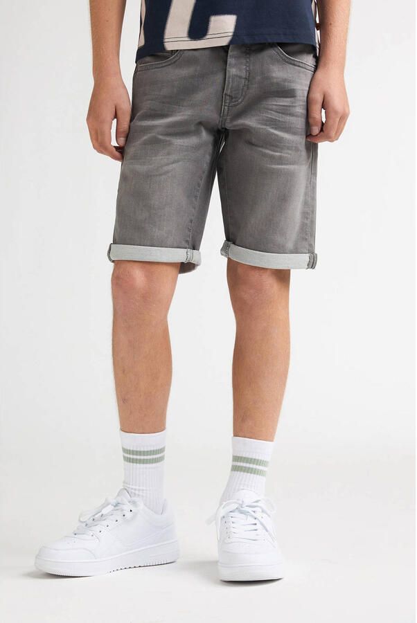 Petrol Industries denim slim short grey denim