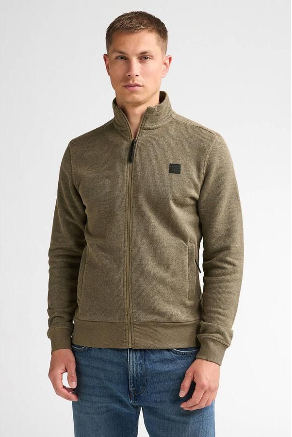 Petrol Industries gemêleerd sweatvest oak