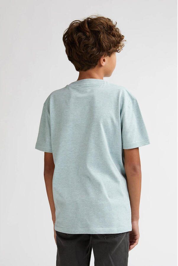 Petrol Industries gestreepte T-shirt mintgroen - Foto 3