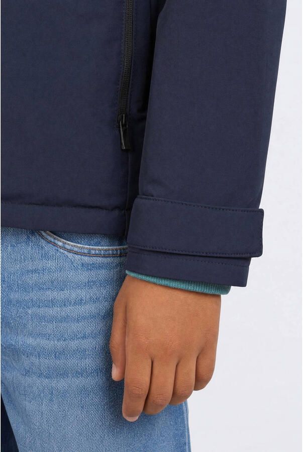 Petrol Industries gewatteerde winterjas donkerblauw Jongens Polyester Capuchon - Foto 3