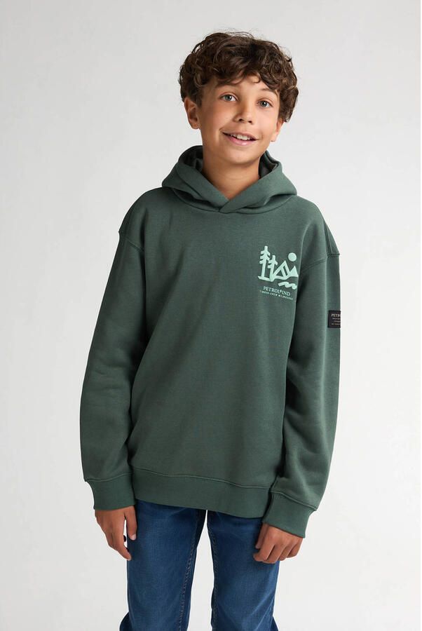 Petrol Industries hoodie donkergroen