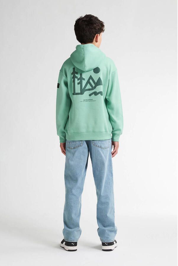 Petrol Industries hoodie lichtgroen
