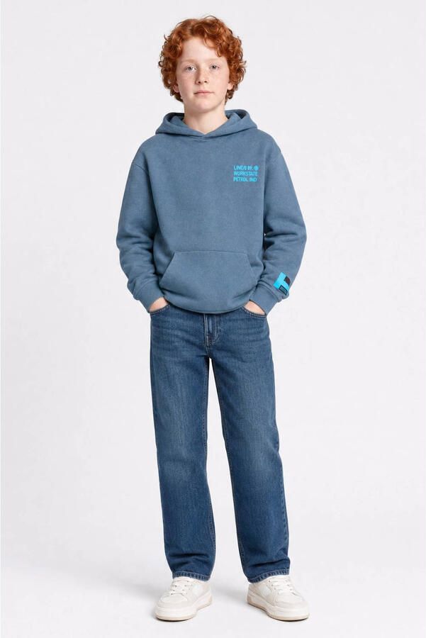 Petrol Industries hoodie met backprint blauw Sweater Backprint - Foto 3