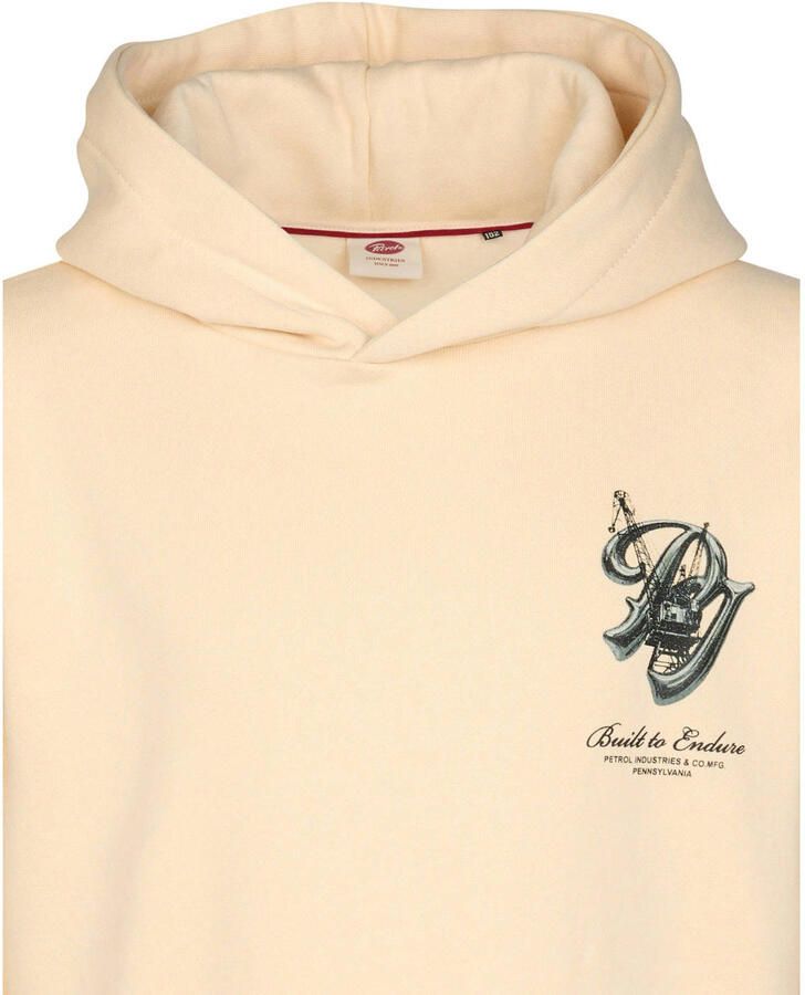 Petrol Industries hoodie met backprint crème - Foto 2