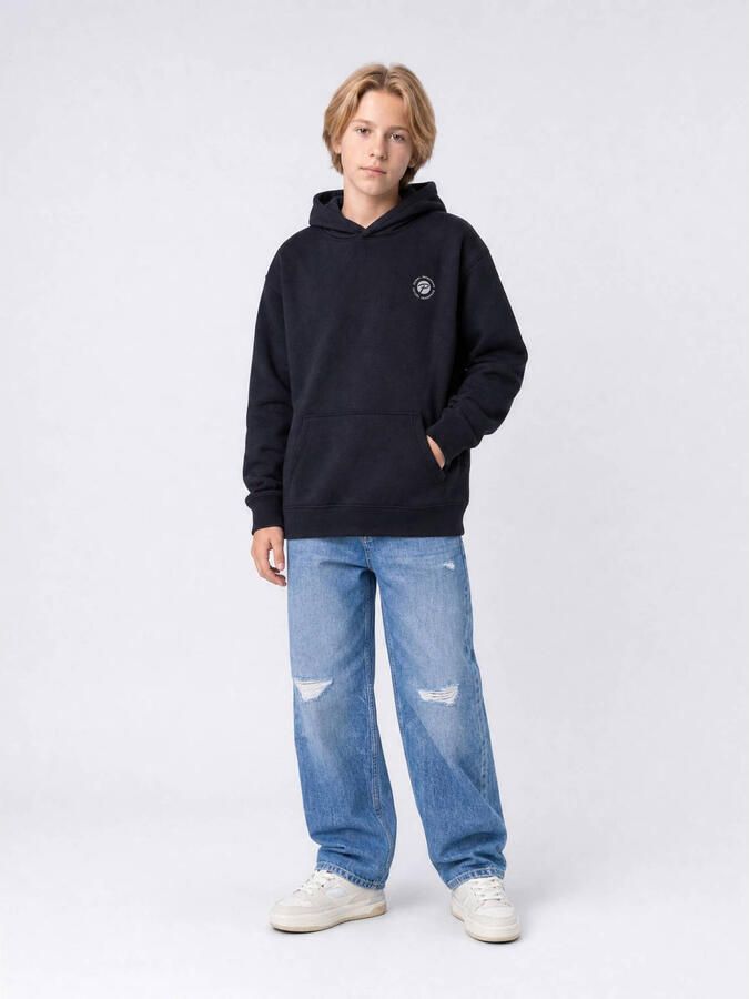 Petrol Industries hoodie met backprint zwart Sweater Backprint - Foto 2