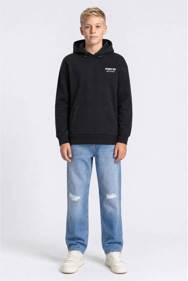Petrol Industries hoodie met backprint zwart - Foto 3