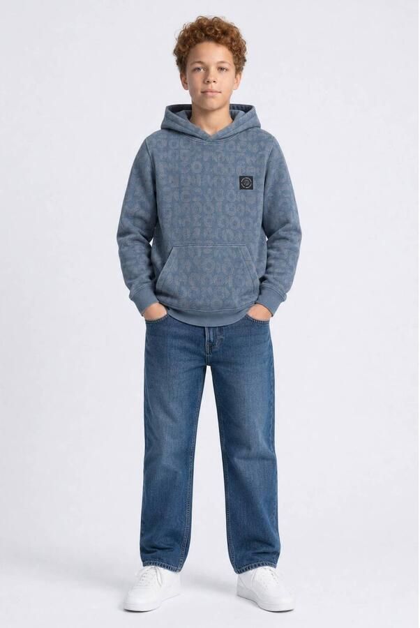 Petrol Industries hoodie met logo blauw Sweater All over print - Foto 3