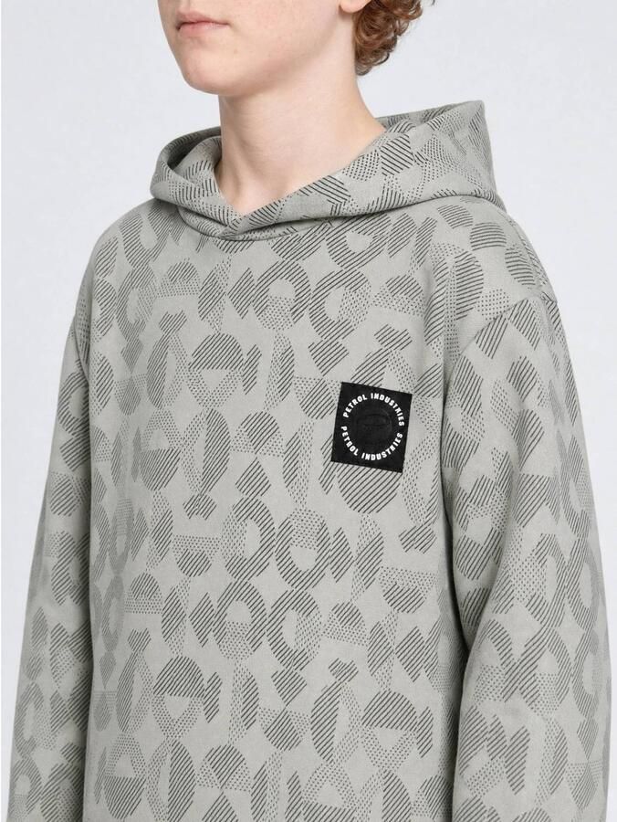 Petrol Industries hoodie met logo grijs Sweater All over print - Foto 2