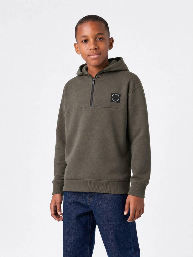 Petrol Industries hoodie met logo groen