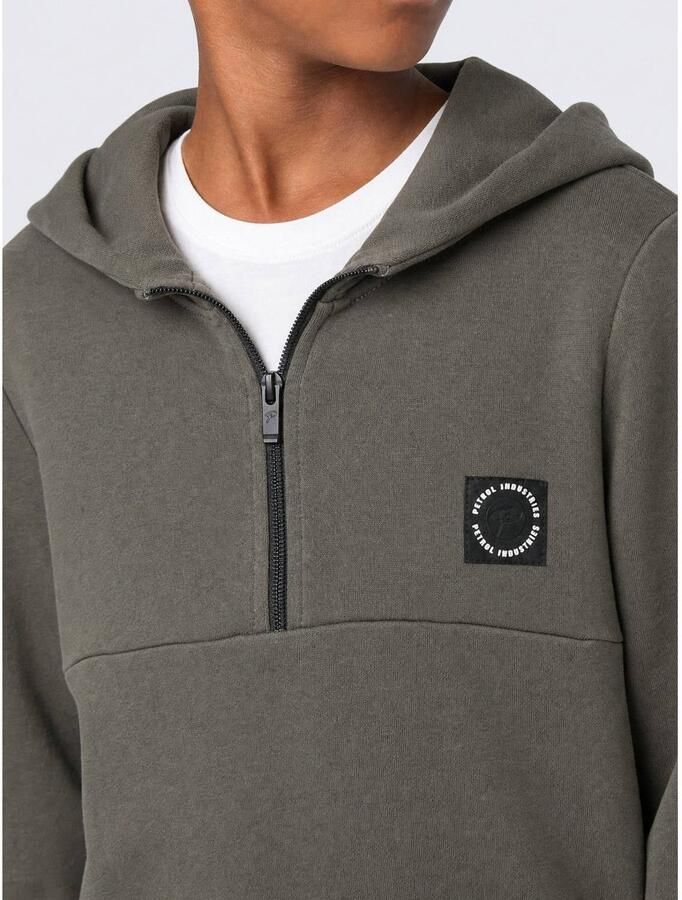 Petrol Industries hoodie met logo groen - Foto 2
