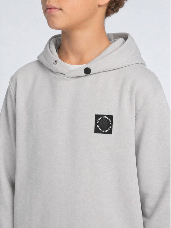 Petrol Industries hoodie met logo lichtgrijs Sweater Logo - Foto 2