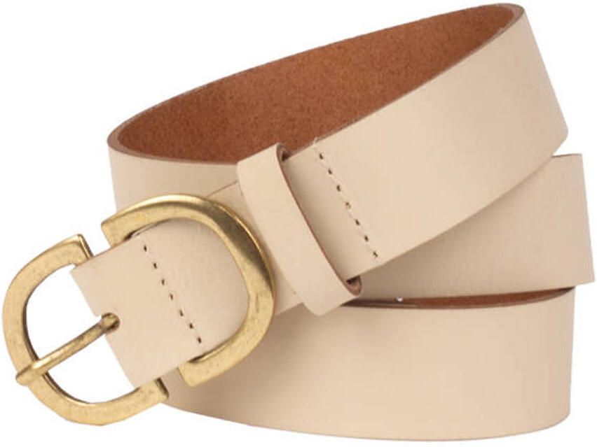 Petrol Industries leren riem beige