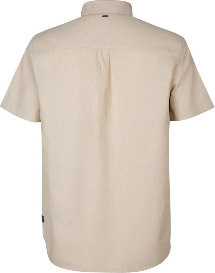 Petrol Industries linnen casual overhemd bruin