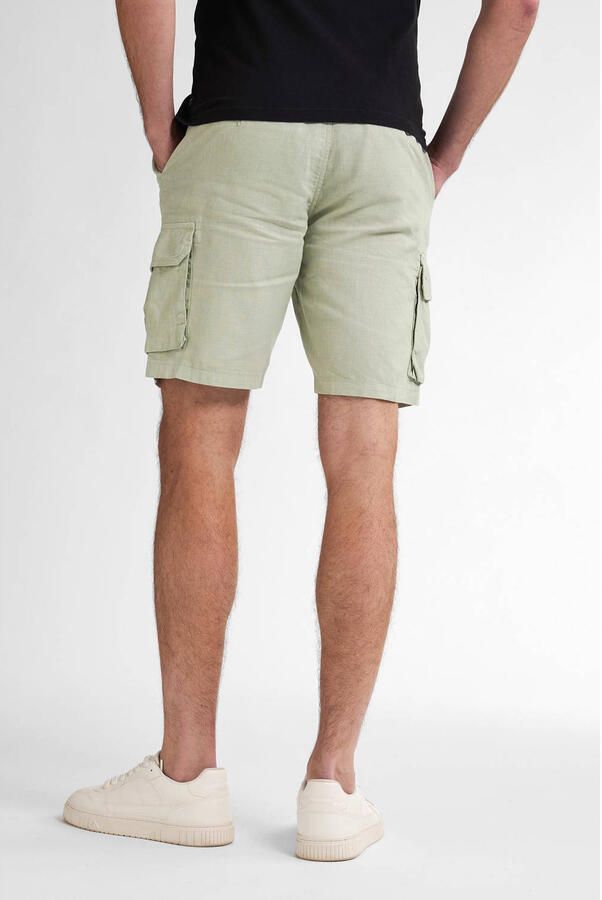 Petrol Industries linnen regular cargo short lichtgroen - Foto 2
