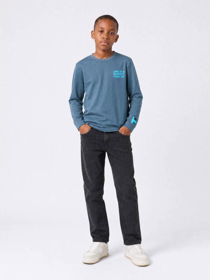 Petrol Industries longsleeve met backprint blauw Jongens Katoen Ronde hals - Foto 2