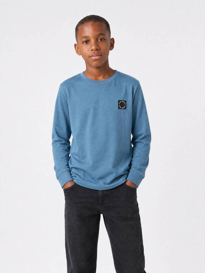 Petrol Industries longsleeve met logo blauw