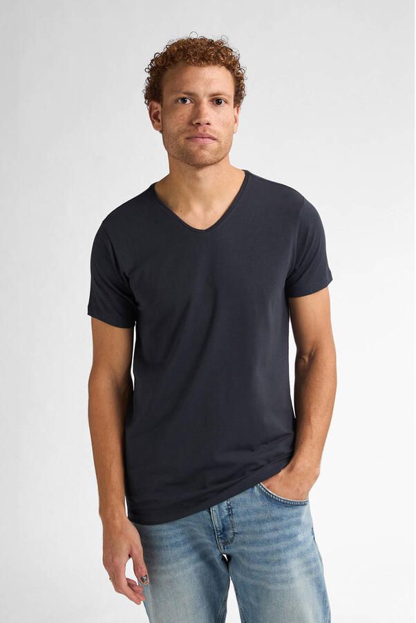 Petrol Industries ondershirt (set van 2) donkerblauw