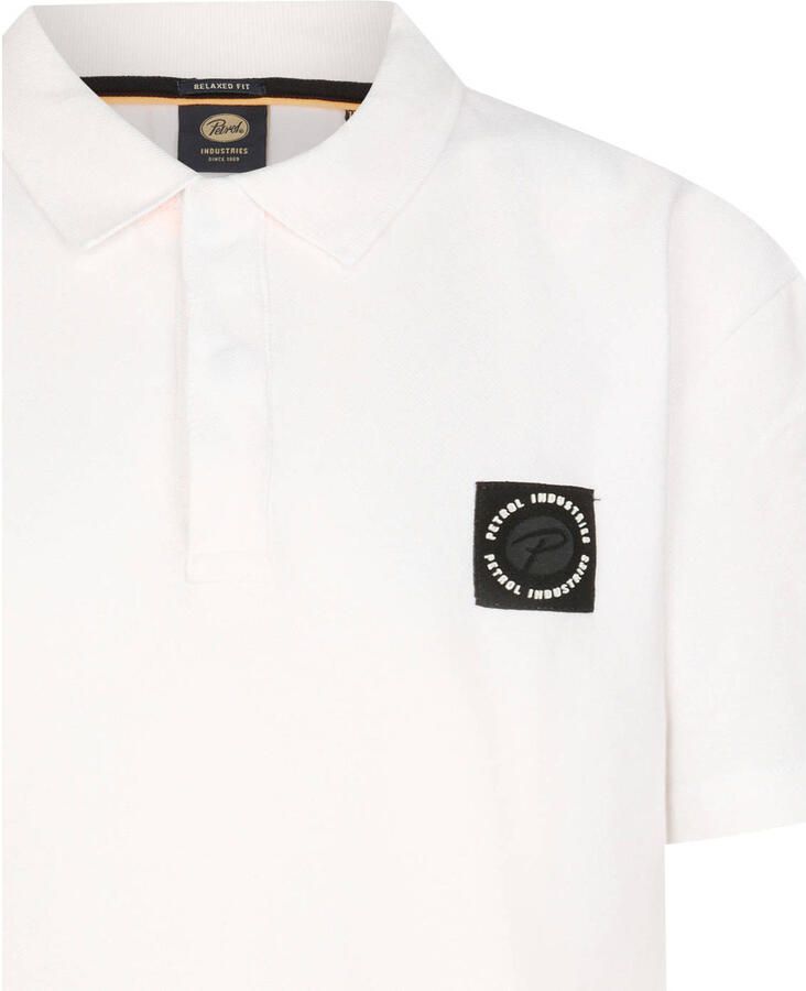 Petrol Industries pique polo wit - Foto 2