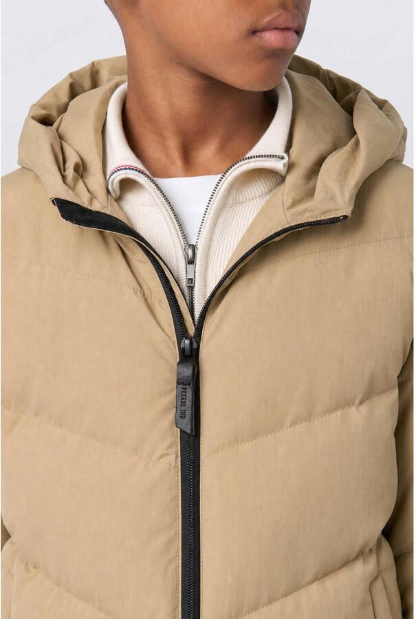 Petrol Industries pufferjas camel Bruin Jongens Polyester Capuchon Effen - Foto 2