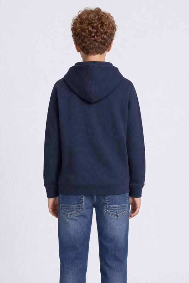 Petrol Industries rechtvallende hoodie met logo donkerblauw - Foto 3