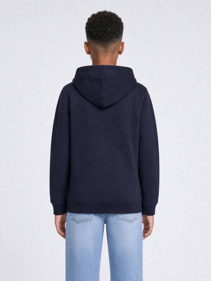 Petrol Industries rechtvallende hoodie met logo donkerblauw - Foto 3
