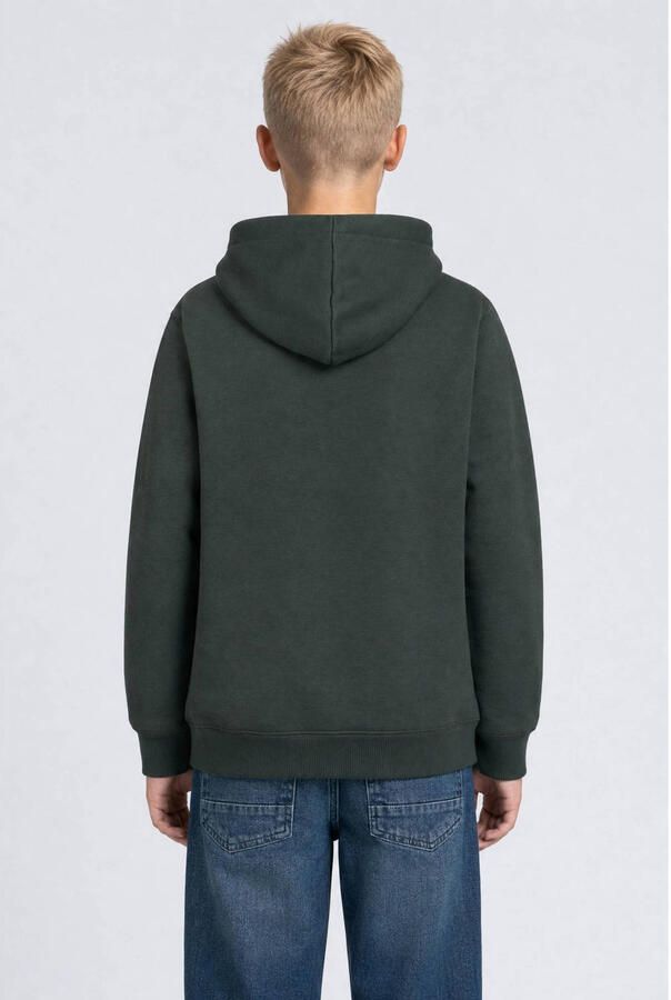Petrol Industries rechtvallende hoodie met print donkergroen Sweater - Foto 2