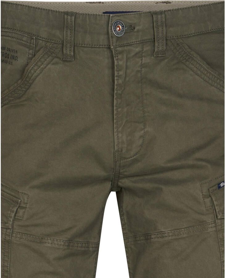 Petrol Industries regular cargo broek donkergroen
