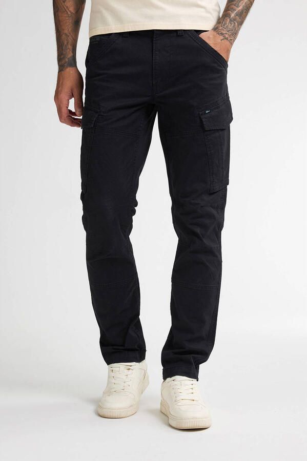 Petrol Industries regular cargo broek zwart
