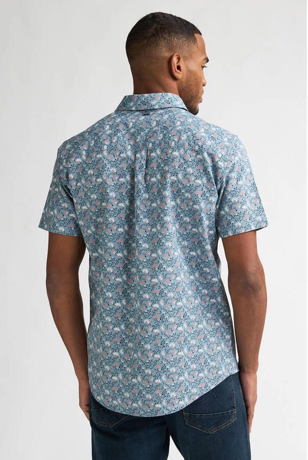 Petrol Industries regular casual overhemd blauw - Foto 3