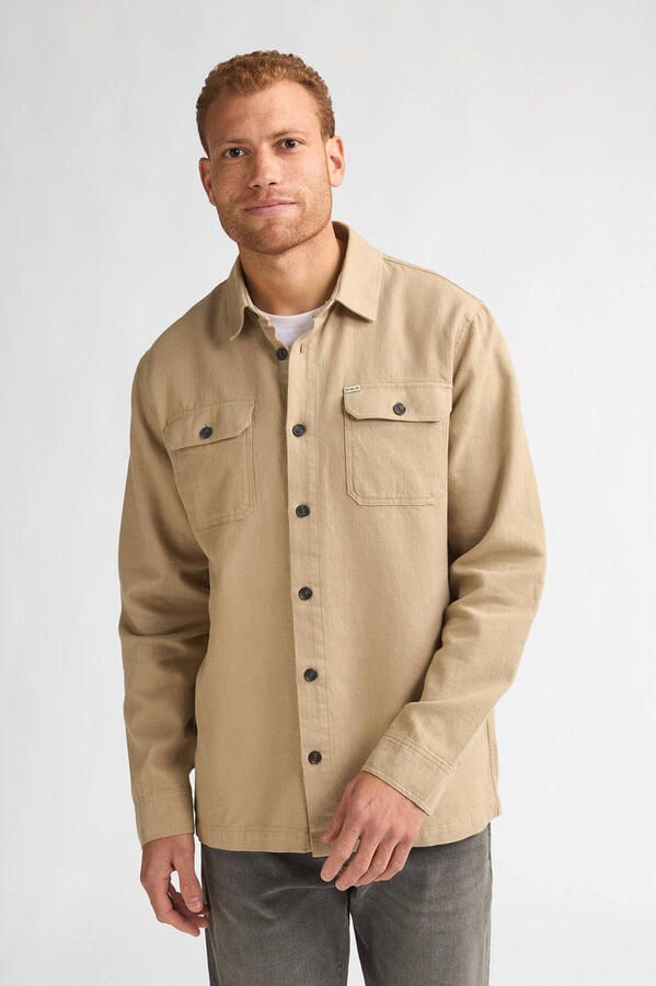 Petrol Industries regular casual overhemd camel