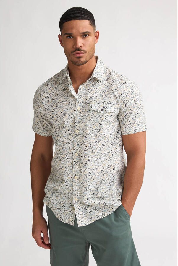 Petrol Industries regular casual overhemd ecru