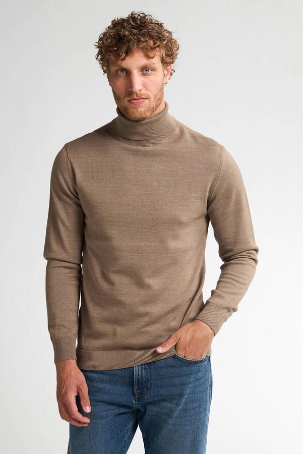 Petrol Industries Coltrui Men Knitwear Collar Basi Onderhoudsvriendelijke materiaalmix met katoenpercentage