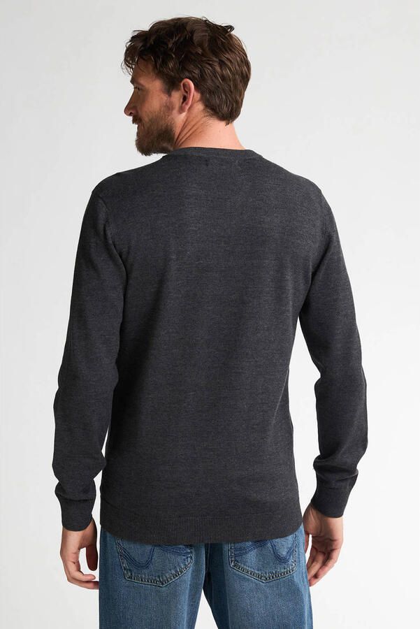 Petrol Industries Trui met V-hals V-Neck Basi Materiaalmix met katoenpercentage - Foto 2