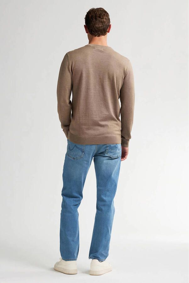 Petrol Industries Trui met V-hals V-Neck Basi Materiaalmix met katoenpercentage - Foto 3