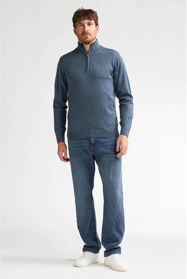 Petrol Industries regular fit gebreide trui blauw - Foto 2