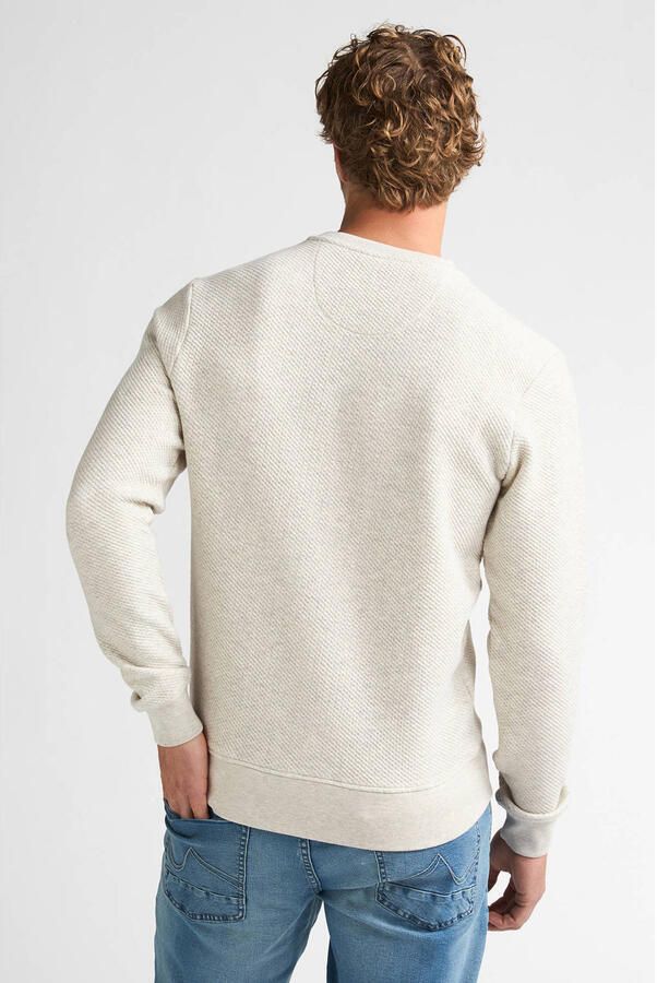 Petrol Industries regular fit gemêleerde sweater wit - Foto 2