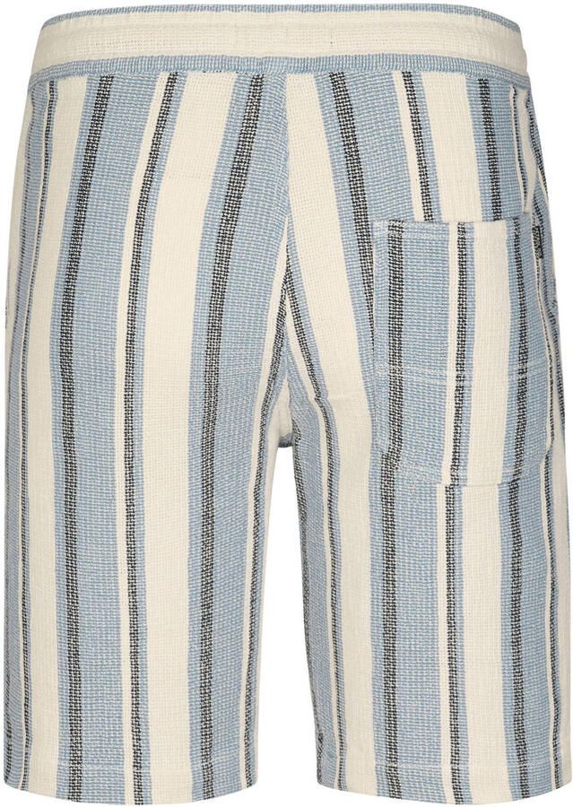 Petrol Industries regular fit gestreepte short blauw - Foto 2