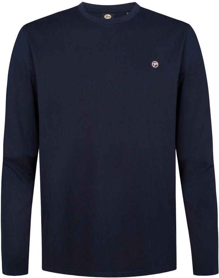Petrol Industries regular fit longsleeve donkerblauw