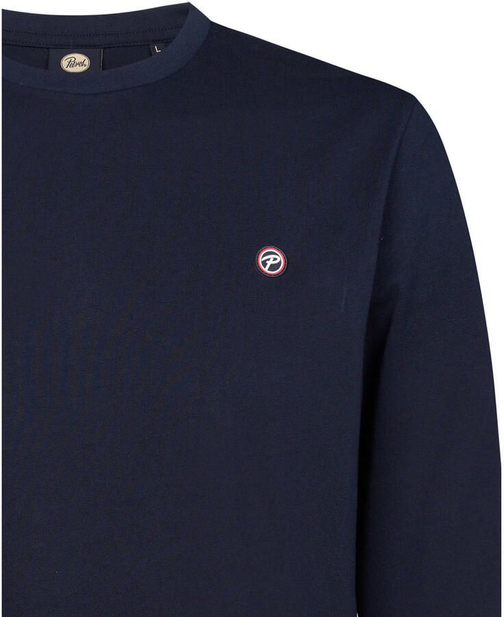 Petrol Industries regular fit longsleeve donkerblauw - Foto 2