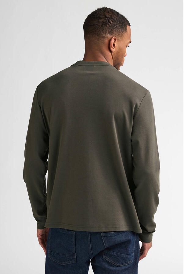 Petrol Industries regular fit longsleeve met logo donkergroen - Foto 2