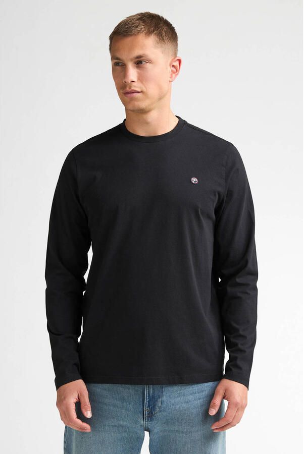Petrol Industries regular fit longsleeve zwart