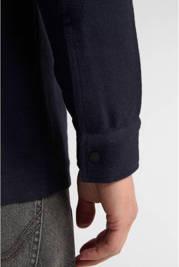 Petrol Industries regular fit overshirt donkerblauw - Foto 3