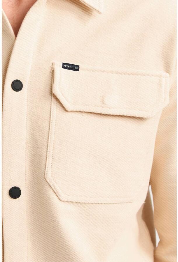Petrol Industries regular fit overshirt stone white - Foto 2