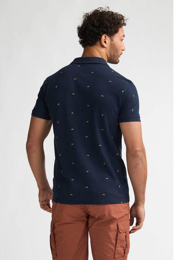 Petrol Industries regular fit polo donkerblauw - Foto 3