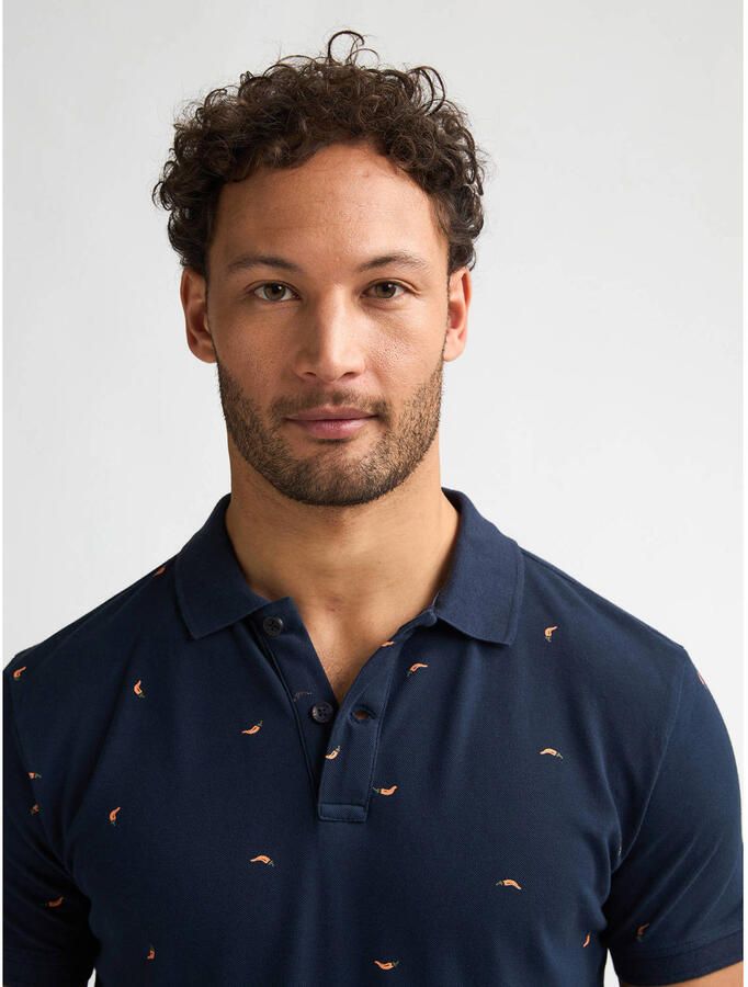 Petrol Industries regular fit polo donkerblauw - Foto 2