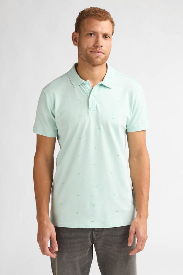 Petrol Industries regular fit polo mintgroen