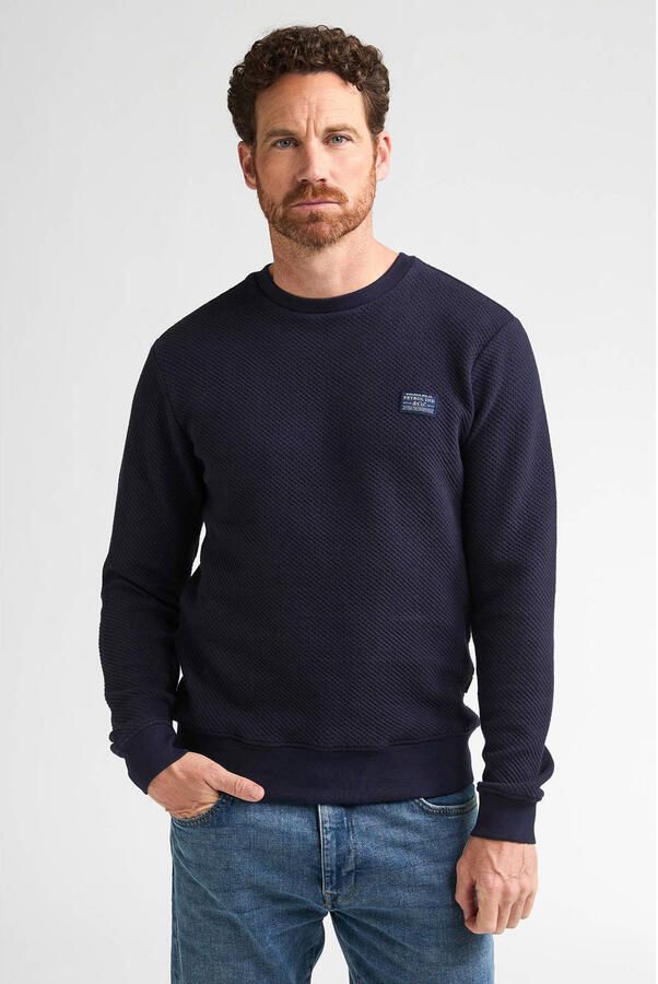 Petrol Industries regular fit sweater donkerblauw