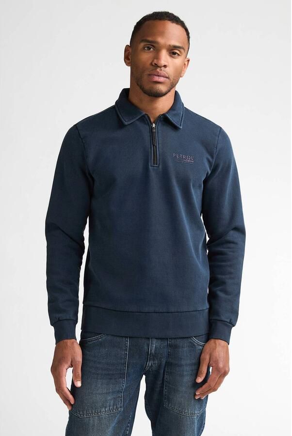 Petrol Industries regular fit sweater donkerblauw