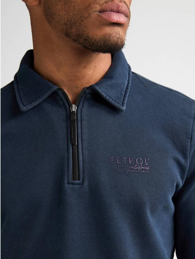 Petrol Industries regular fit sweater donkerblauw - Foto 2
