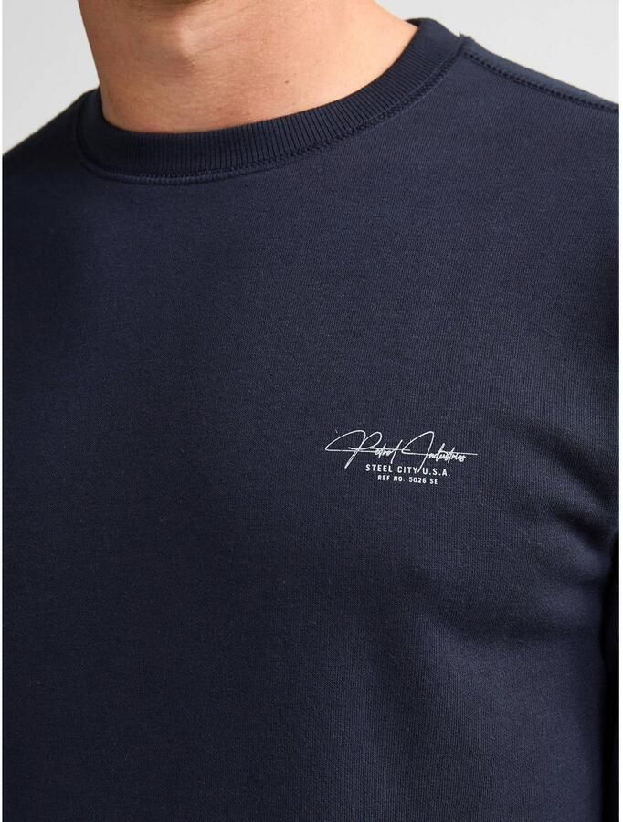 Petrol Industries regular fit sweater met backprint donkerblauw - Foto 2
